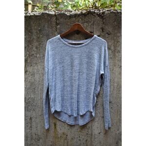 Rag & Bone Gray Marled Lightweight Long Sleeve Pullover – Size S